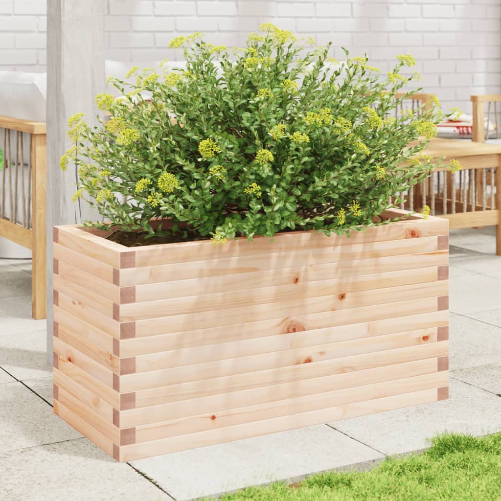 Jardinera De Madera Maciza De Pino 90x40x45,5 Cm_2