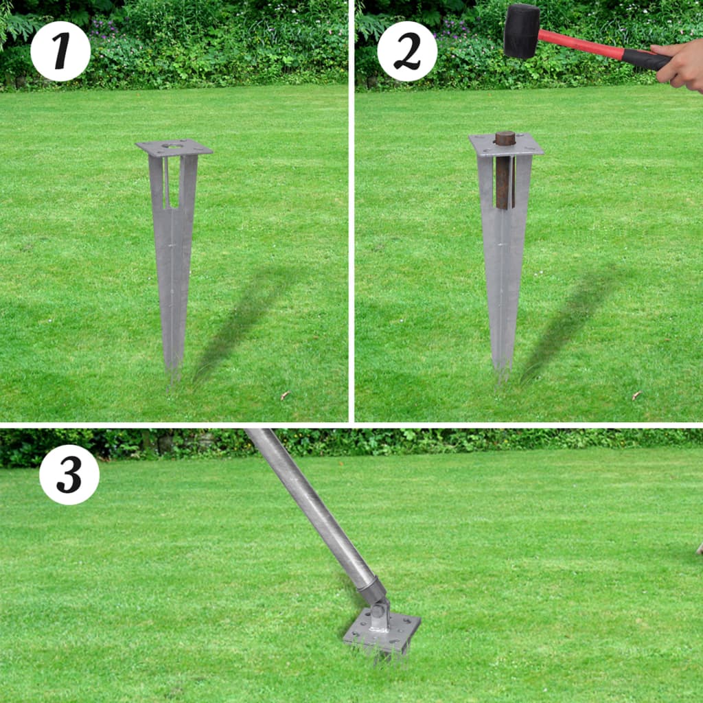 Valla Metálica Con Estacas Y Postes Acero Galvanizado 25x1 M / Vetonek_1