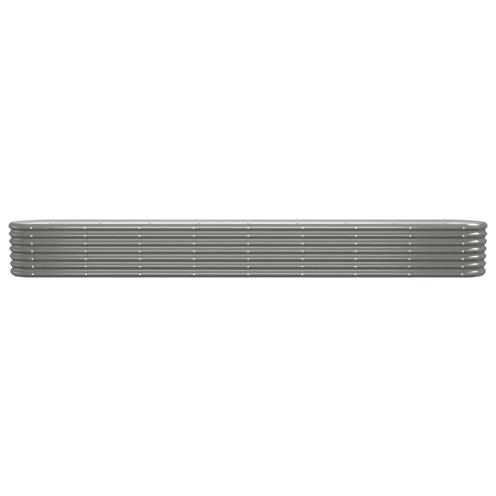 Jardinera Arriate Acero Galvanizado Gris 332x40x36 Cm_2