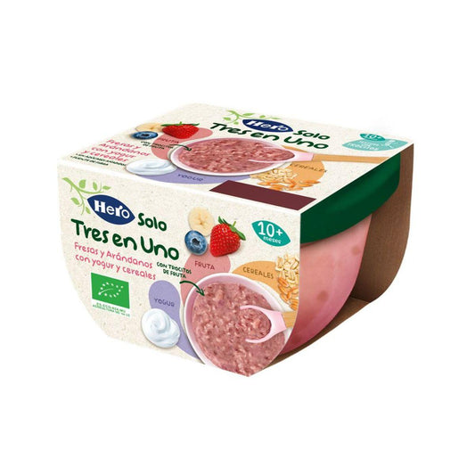 Morango, Mirtilo, Iogurte e Cereal Pote 120g - Hero Solo