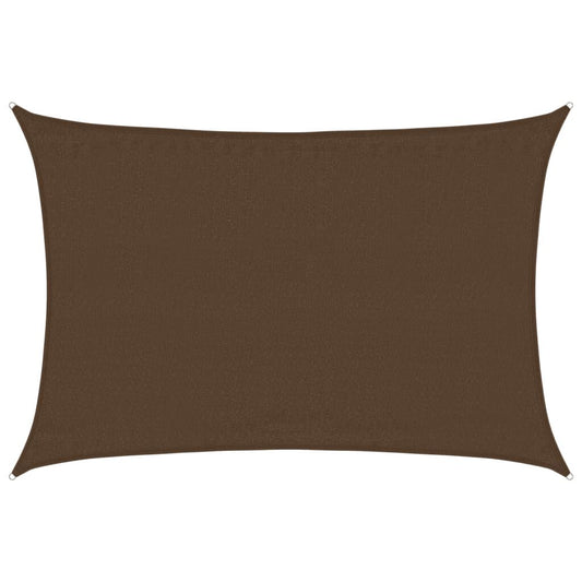 Vidaxl Toldo De Vela Hdpe Marrón 160 G/m² 3,5x5 M_0