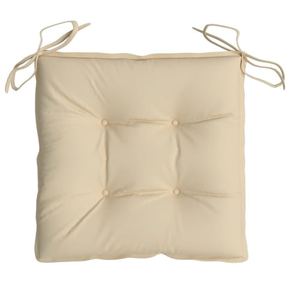 Vidaxl Cojines De Silla De Jardín 6 Uds Tela Oxford Beige 40x40x7 Cm_4