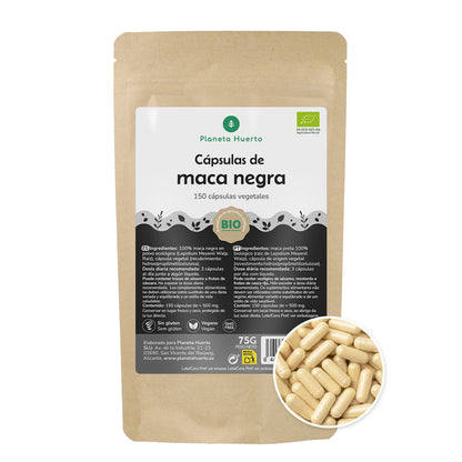 ORGANIC Black Maca Planeta Huerto 150 cápsulas