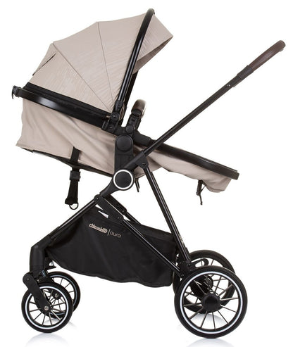 Carrito De Bebé Trio Convertible Aura Hasta 22 Kg Macadamia_3