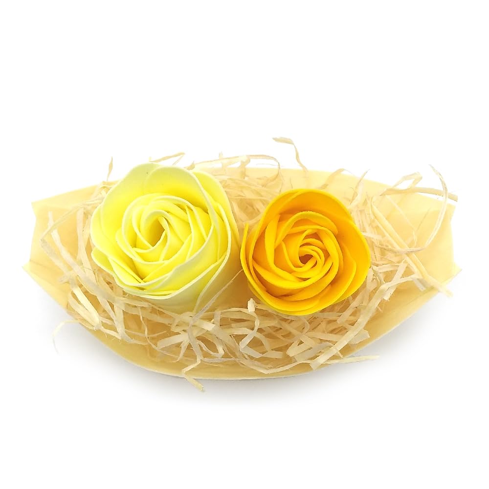 10 Barcas Con Flores Para Regalo Invitados (amarillo). Rosas De Jabón Para Baño Aromático. Detalle Original Para Eventos_4