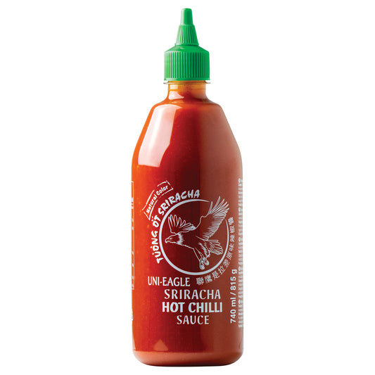 Molho de pimenta Sriracha tradicional Uni-Eagle 815g sem MSG – cremoso e picante ao estilo tailandês