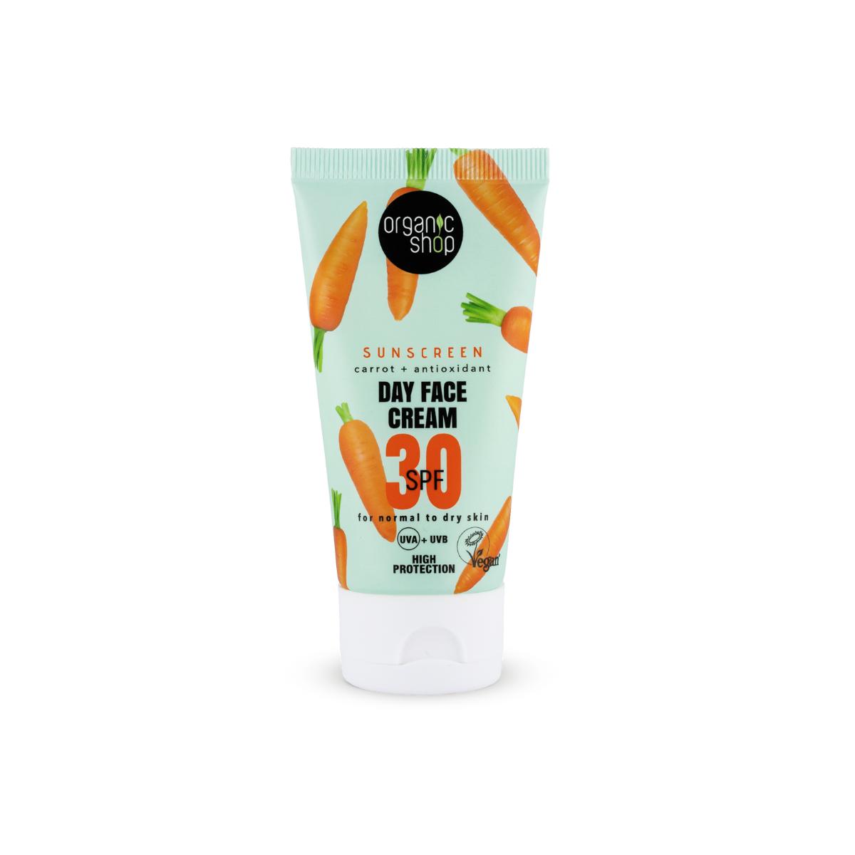 Creme Facial de Dia Cenoura + Antioxidante FPS 30, 50 ml