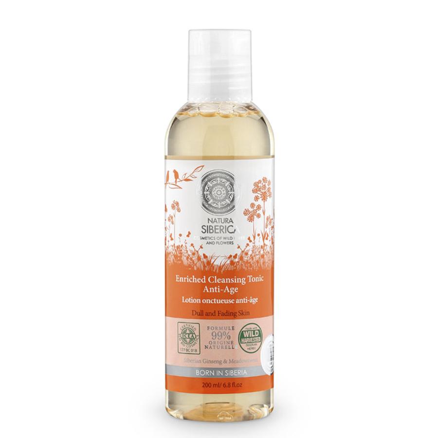 Tónico de limpeza anti-idade Natura Sibérica, 200 ml