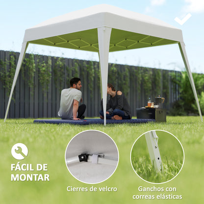 Outsunny Toldo De Recambio Para Carpa Plegable 2,4x2,4m Protección Upf50+ Blanco_4