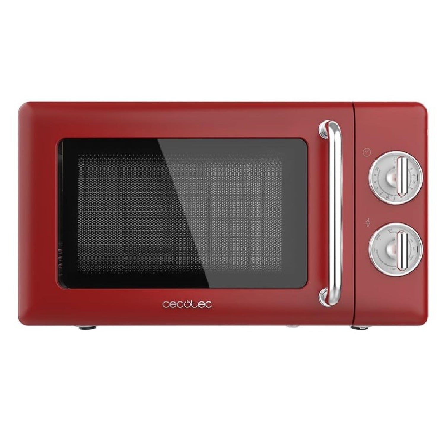 Microondas Mecánico Con Grill De 20 L Proclean 3110 Retro Red. 700 W En 6 Niveles, Temporizador Hasta 30 Minutos, Modo Descongelación, Diseño Vintag_0