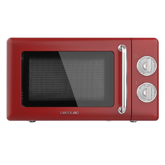 Microondas Mecánico Con Grill De 20 L Proclean 3110 Retro Red. 700 W En 6 Niveles, Temporizador Hasta 30 Minutos, Modo Descongelación, Diseño Vintag_0