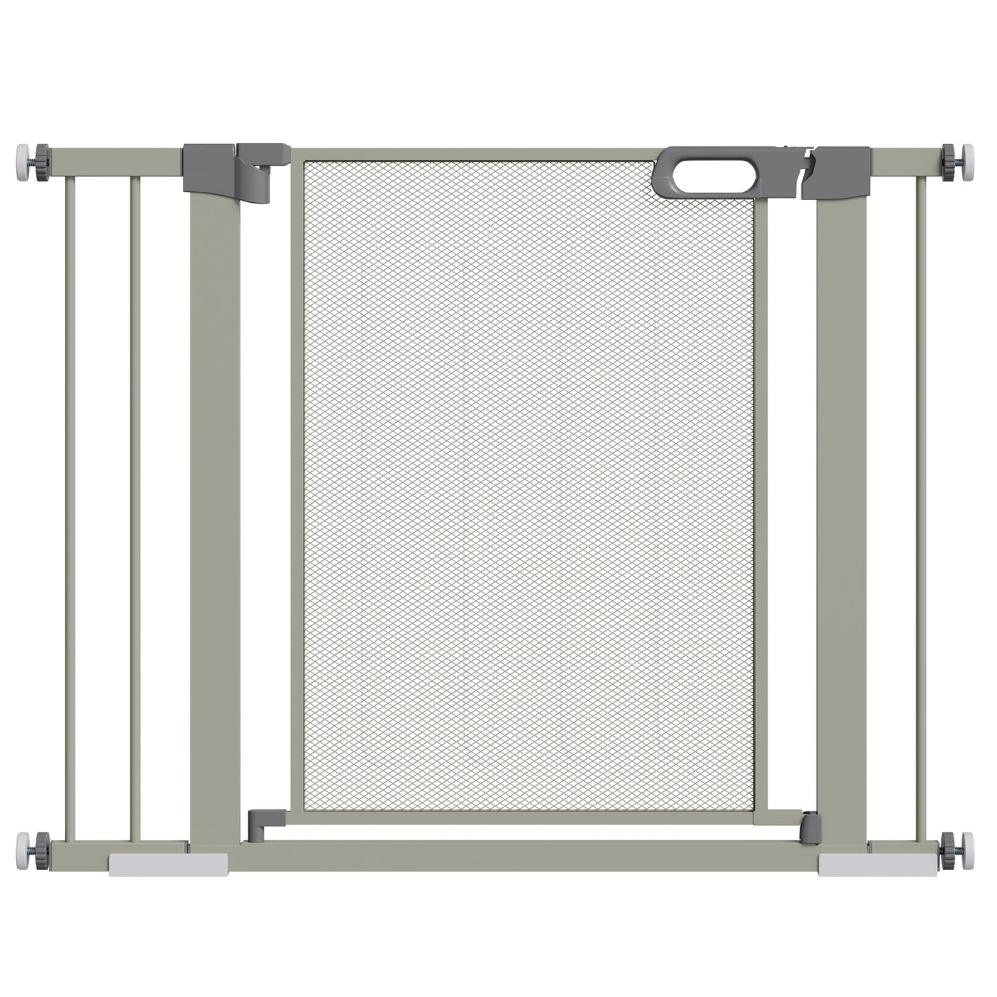 Pawhut Barrera De Seguridad Para Perros Extensible 75-103 Cm Con 2 Extensiones_0
