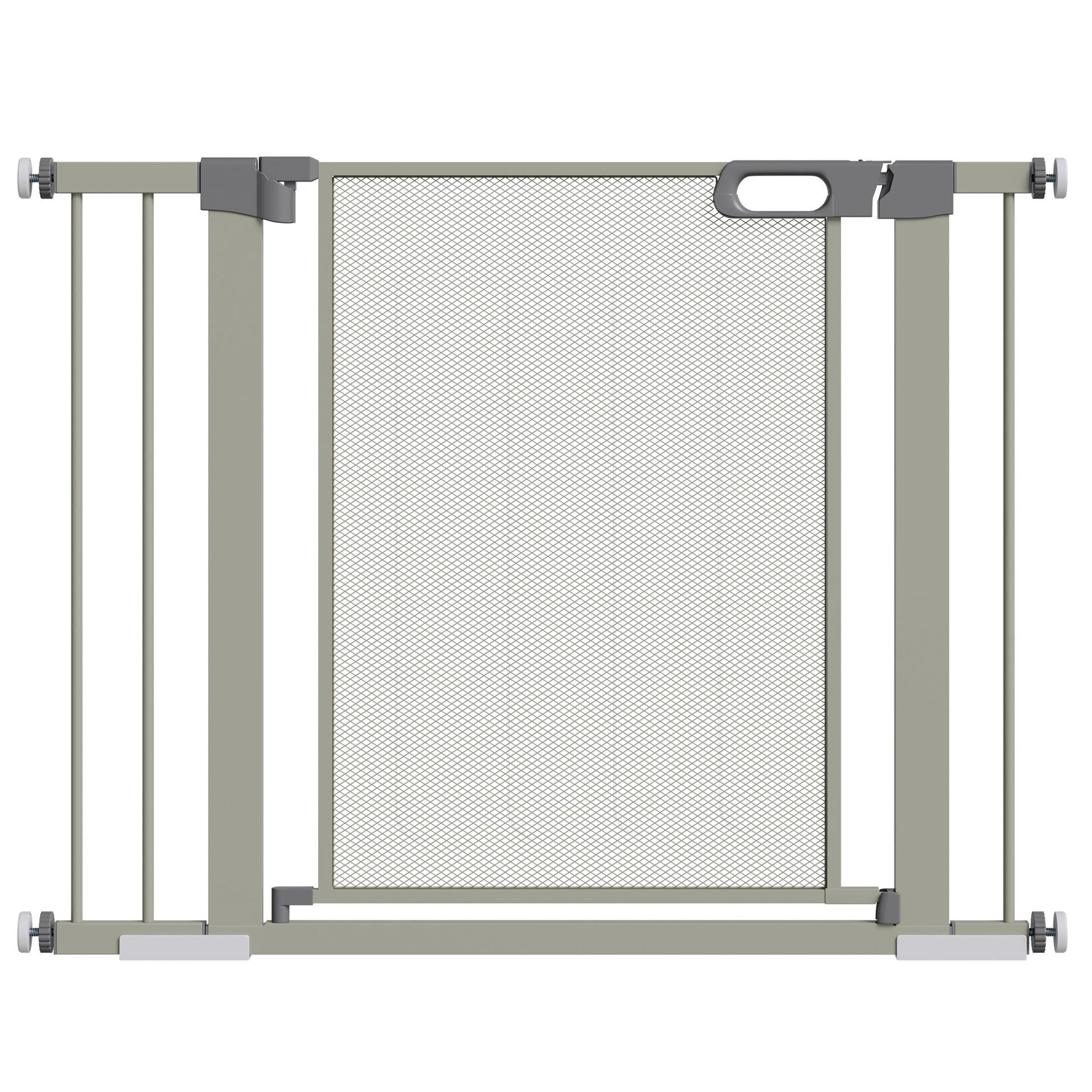 Pawhut Barrera De Seguridad Para Perros Extensible 75-103 Cm Con 2 Extensiones_0