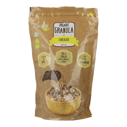 Granola de Chocolate BIO sem Glúten Zealia 300 gr