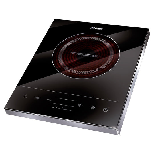 Placa Vitrocerámica Inducción Portátil, 10 Niveles Potencia, Temporizador, Programable, Control Táctil Mpm Mke-06 Negro_0