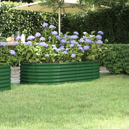 Jardinera Arriate Acero Galvanizado Verde 152x80x36 Cm_1