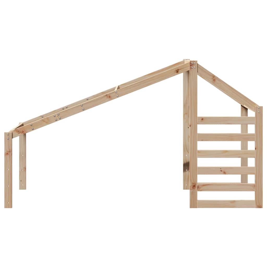 Techo De Cama Infantil Madera Maciza Pino 198x97x113 Cm_3
