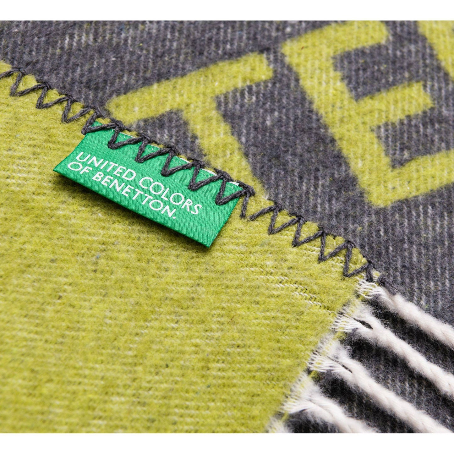 Manta 140x190cm 320gsm 60%algodón 40%acrílico En Marrón Y Verde Con Logo_4