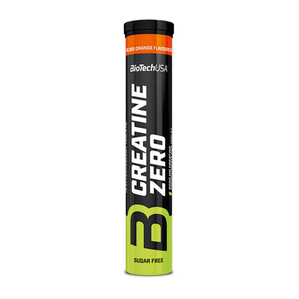 Creatina Zero Efervescentes - 18 Tabletas - Naranja Roja - Creatina Monohidrato - Biotech Usa_0