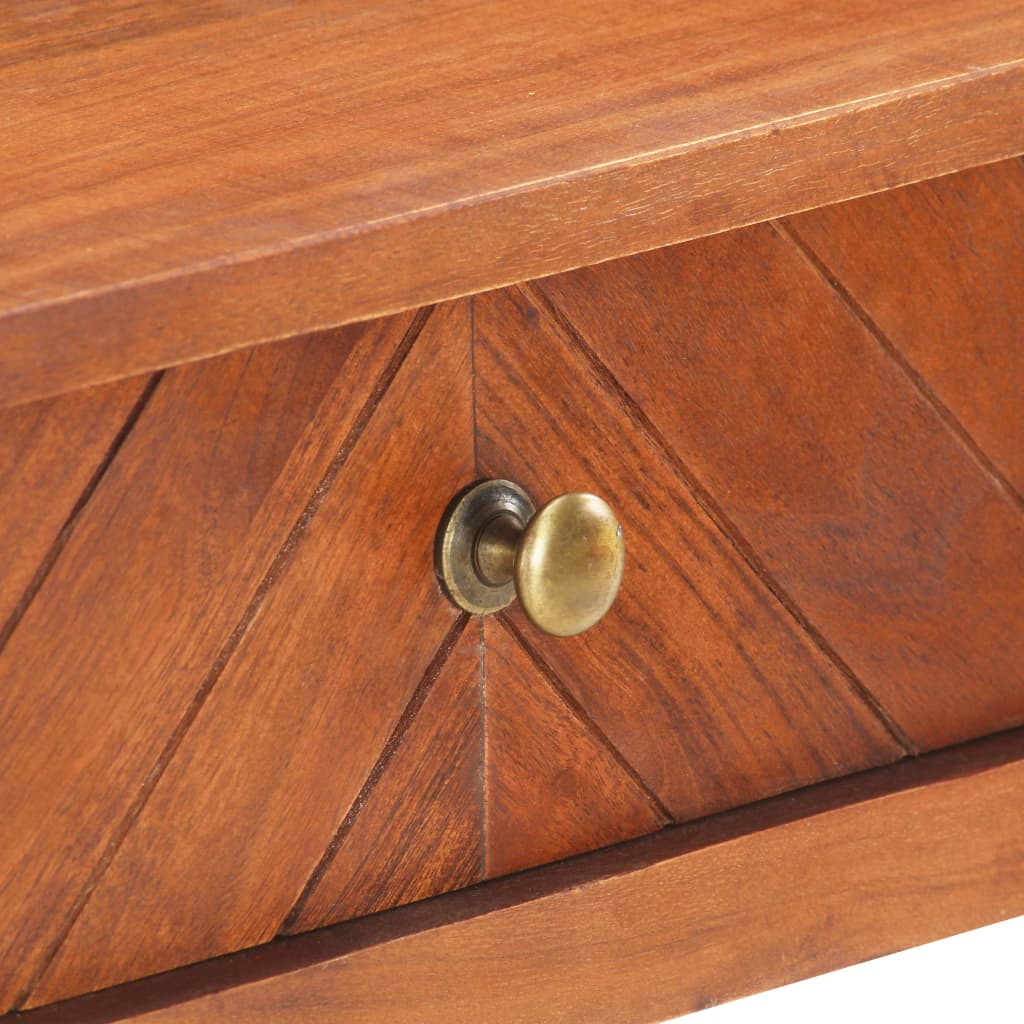 Mesa Consola De Madera Maciza De Acacia 110x40x76 Cm_4