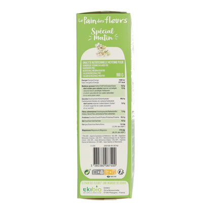 Tosta biológica de trigo sarraceno, manhãs especiais, Le Pain de Fleurs, 230 g