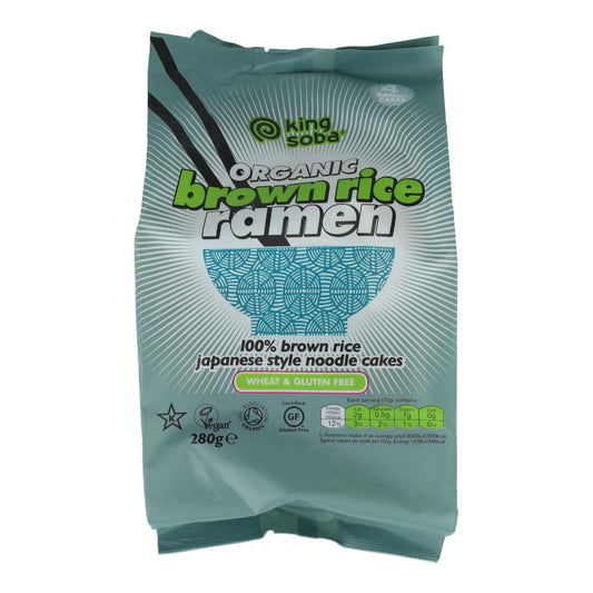 Noodles Ramen de Arroz Integral King Soba, 280g