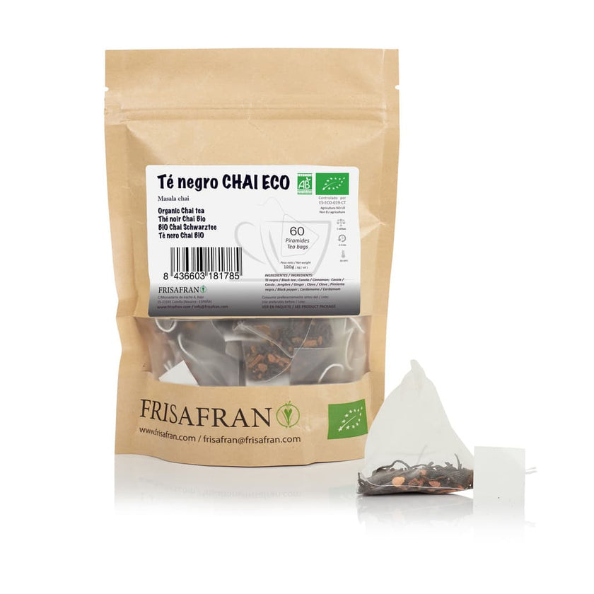Té Negro Chai Ecológico Pirámides | Calidad | Frisafran 60 Uds_2