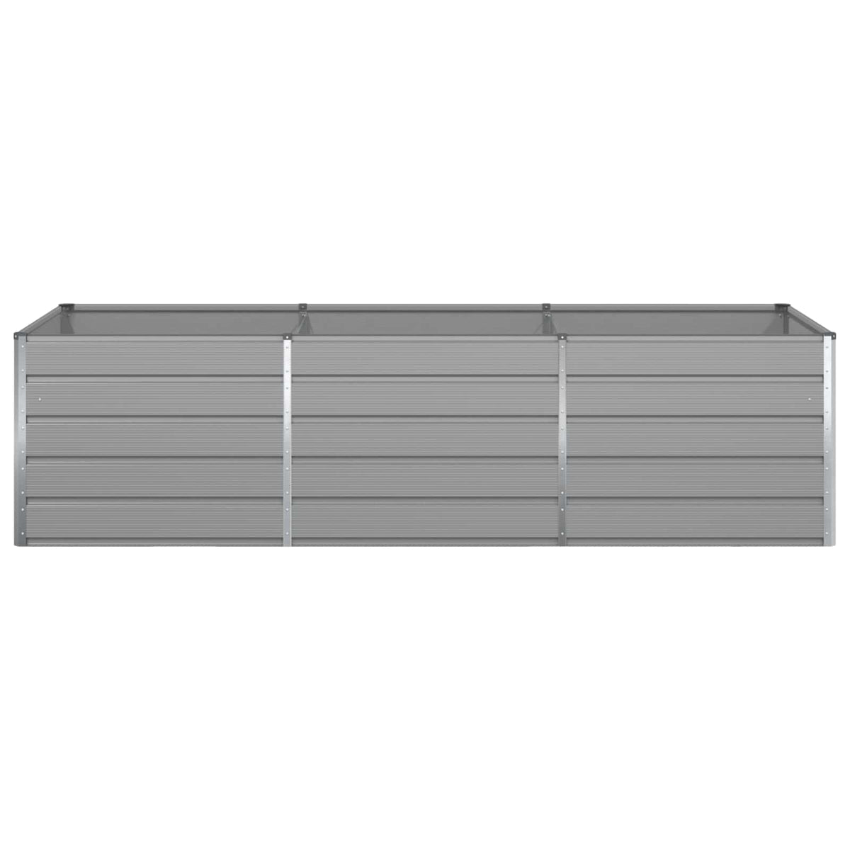Jardinera Gris Claro 290 X 100 X 75 Cm Acero Galvanizado_4