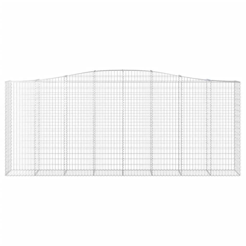 Cestas De Gaviones 7 Uds Forma De Arco Hierro 400x50x160/180 Cm_3