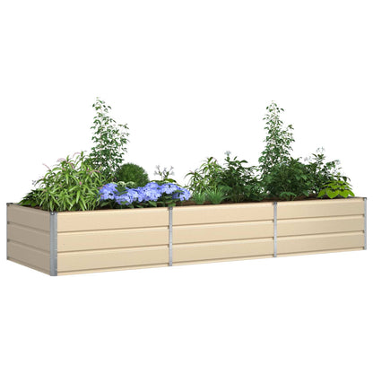 Jardinera Marfil 290 X 100 X 45 Cm Acero Galvanizado_2