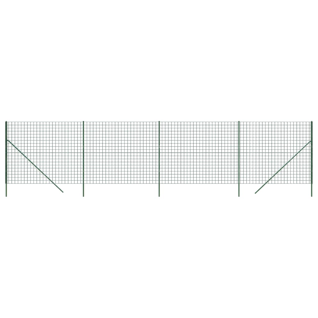 Cerca De Alambre De Acero Galvanizado Verde 1,4x10 M / Vetonek_3