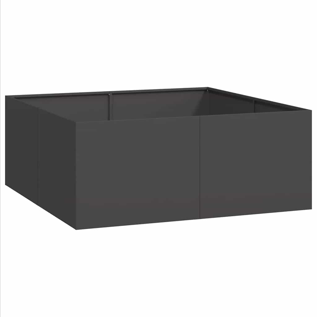 Jardinera Acero Negro 100x100x40 Cm_0