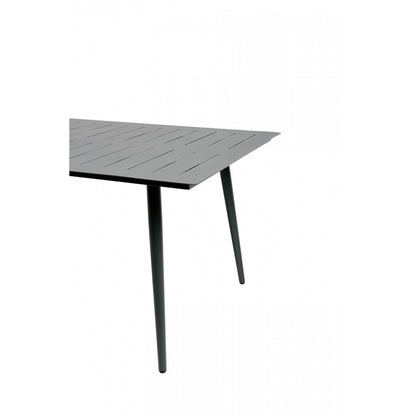 Mesa De Jardín Rectangular 8 Personas Inari Aluminio Negro 200x100cm - Muebles De Jardín_1