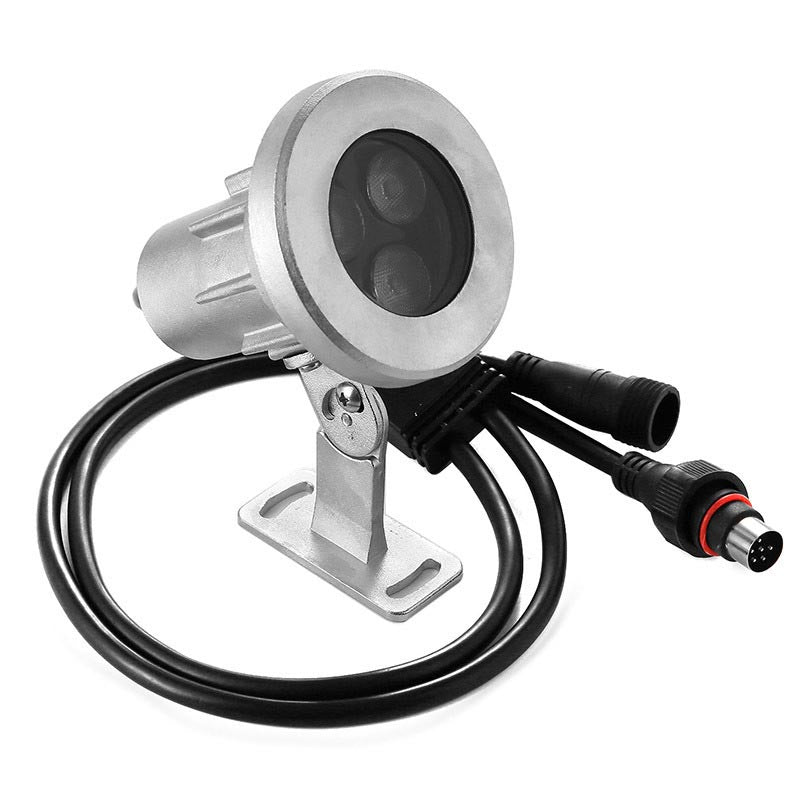 Foco Led Exterior Garlux, Dc12/24v, 24w, Rgbw, Ip68, Rgb + Blanco Cálido, Regulable_2