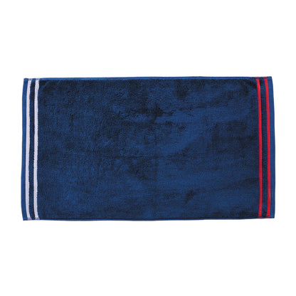 Alfombra De Baño 50x80cm 100% Algodón 800gsm Rizo Teñido Color Azul Marino El Ganso_0