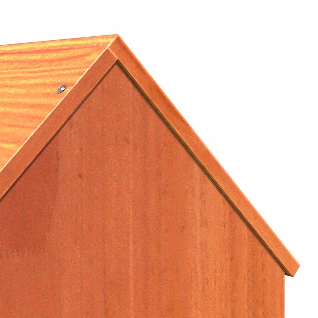 Casa Para Gatos Cera Marrón 41x50x50 Cm Madera Maciza Pino_5