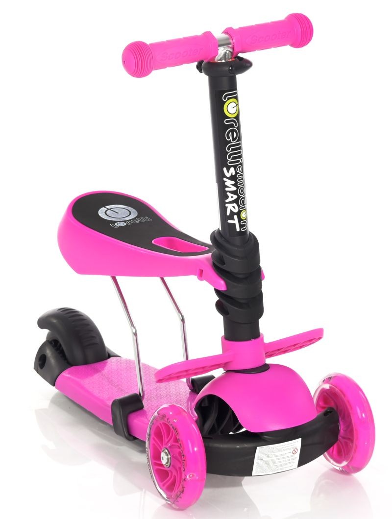 Patinete Infantil Con Asiento Smart Pink_0