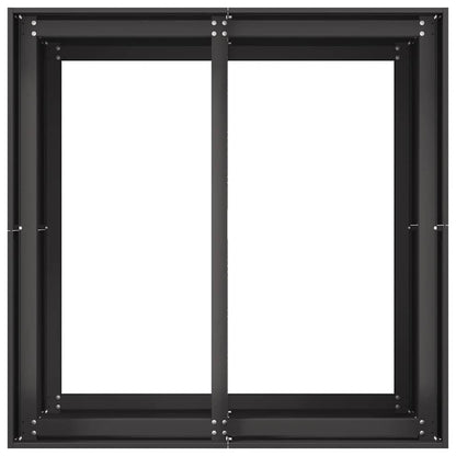 Jardinera Acero Negro 80x80x80 Cm_4