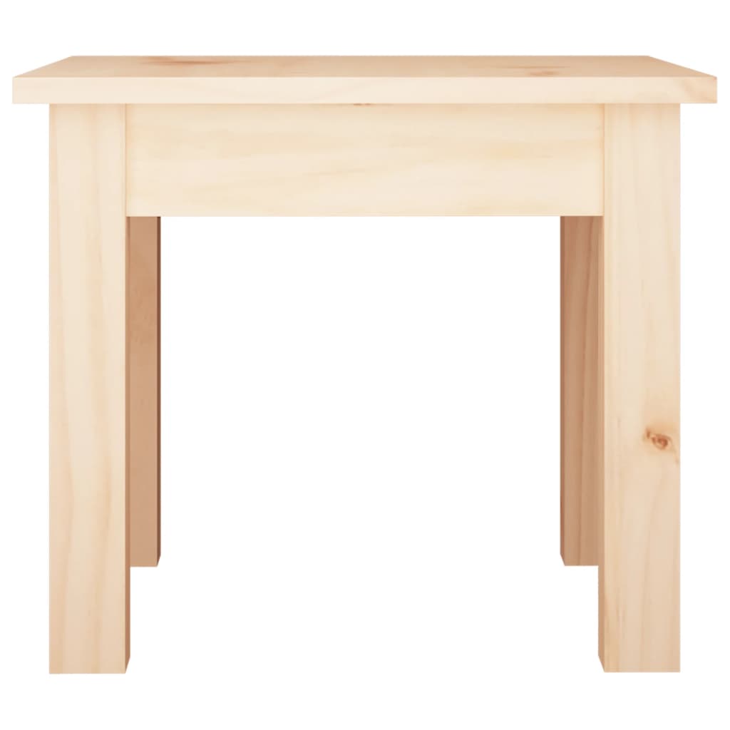 Mesa De Centro De Madera Maciza De Pino 35x35x30 Cm_1
