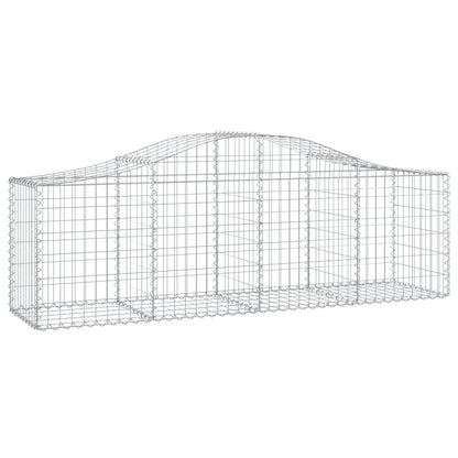 Cestas De Gaviones 13 Uds Forma De Arco Hierro 200x50x60/80 Cm_2