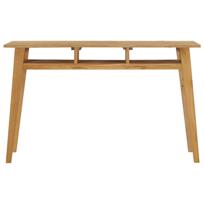 Mesa Consola De Madera De Teca Maciza 120x35x75 Cm_0