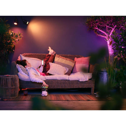 Foco - Philips Hue Lily, 3 Focos, Inteligentes, Exterior, Led, Luz Blanca Y Color, Domótica_3