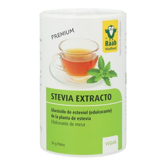 Pó de stévia Raab Premium, 50g