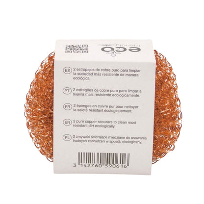 2 Estropajos de cobre puro Eco Friendly ROZENBAL