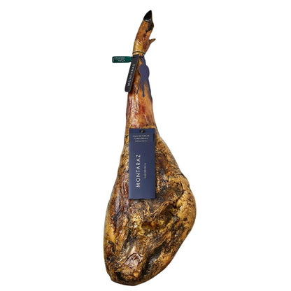 Montaraz® Jamon De Cebo De Campo Ibérico | 50% Raza Ibérica | Curación 24 Meses | Pieza De 7,5-8,5 Kg | 100% Natural_0