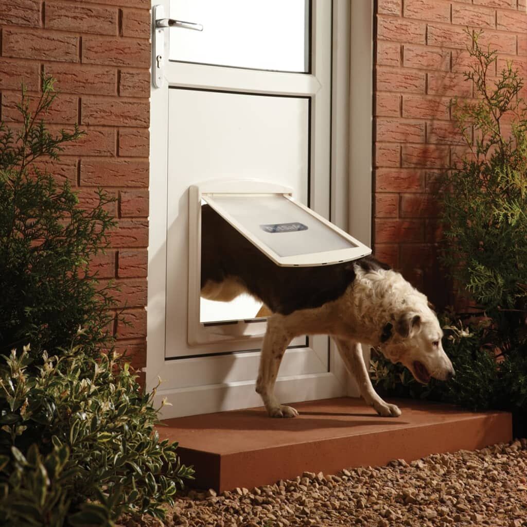 Petsafe Puerta Para Mascotas 2-vías 760 Grande 35,6x30,5cm Blanca 5025_1