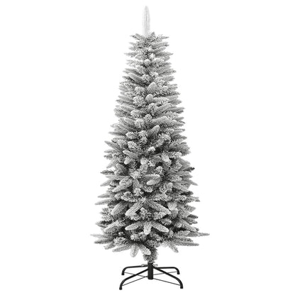 Vidaxl Árbol De Navidad Artificial Estrecho Con Nieve Pvc Y Pe 120 Cm_0