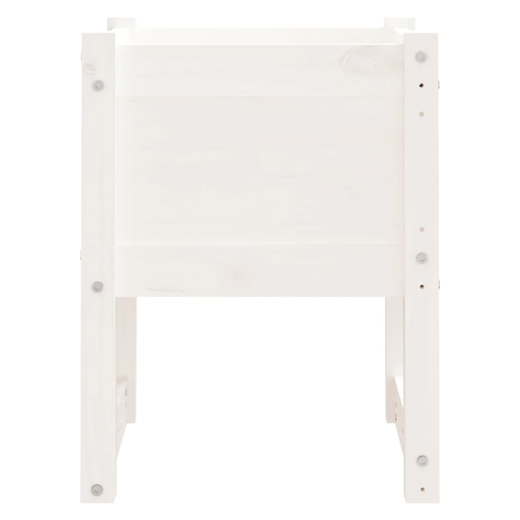 Jardinera Madera Maciza De Pino Blanco 40x40x52,5 Cm_3