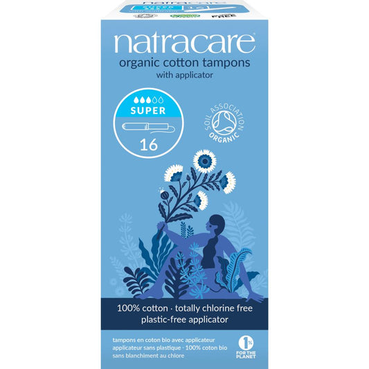 Tampão Natracare Super Bio com Aplicador 16 unidades