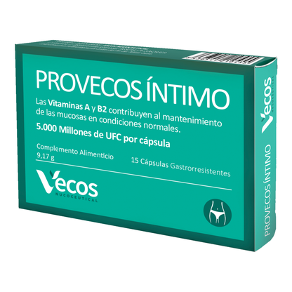 Provecos Íntimo Vecos 15 Cápsulas | Flora Vaginal, Confort Íntimo Y Equilibrio Microbiológico | Con Probióticos_0